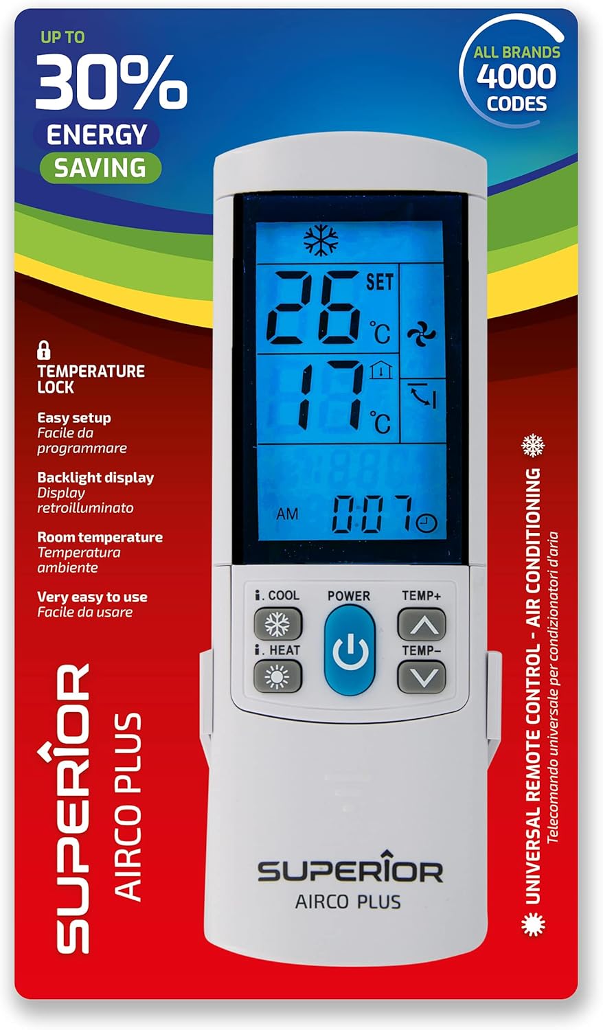 Telecomando universale per climatizzatori Superior AirCo PLUS Il - foto 1